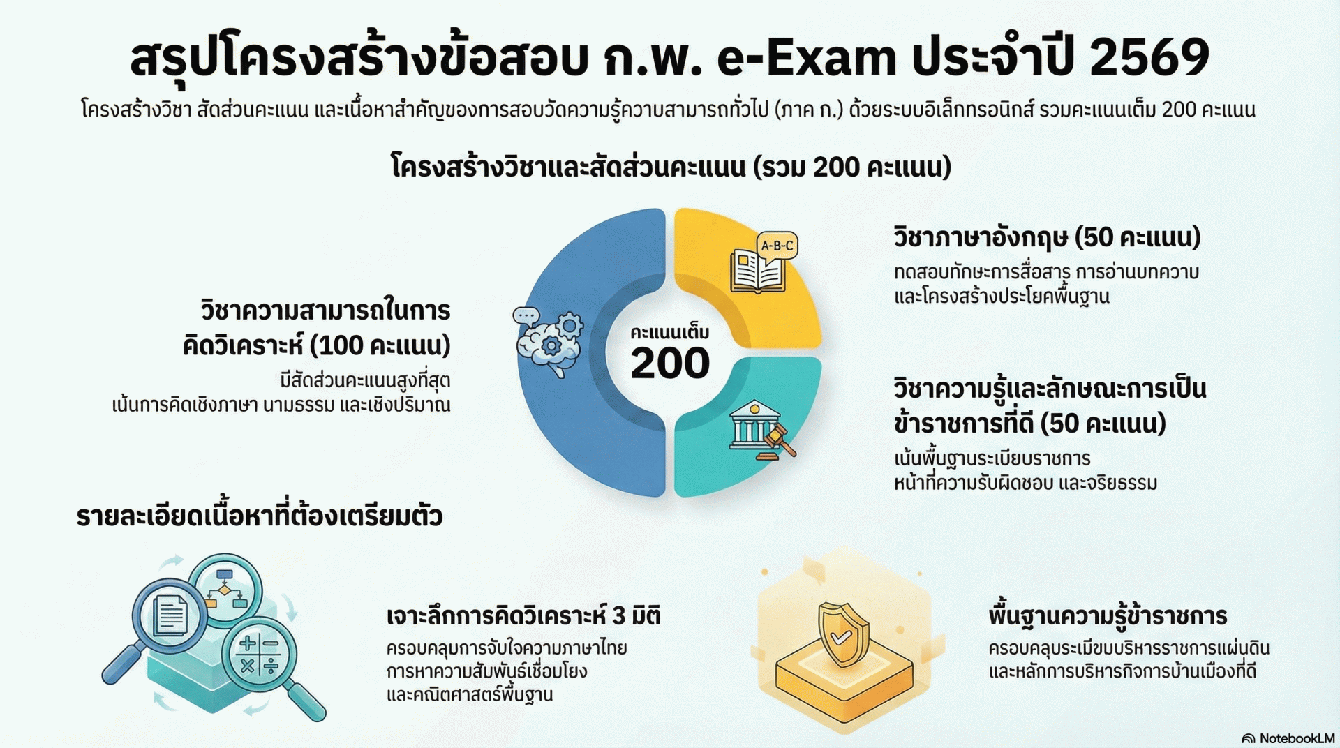กพ. รับสมัครสอบเพื่อวัดความรู้ความสามารถทั่วไป ประจำปี 2569